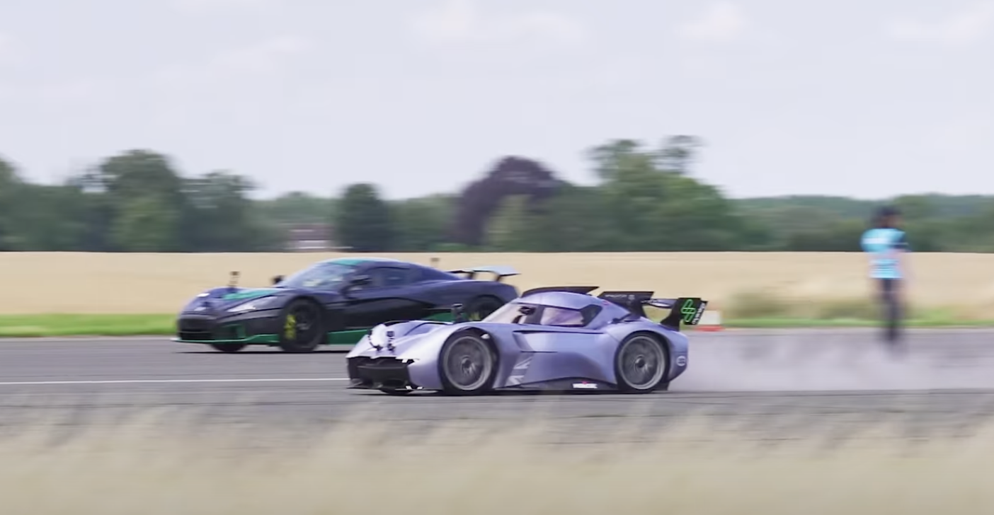 Rimac Nevera Drag Races F1 Car And McMurtry Spéirling In Mind-Bending Showdown